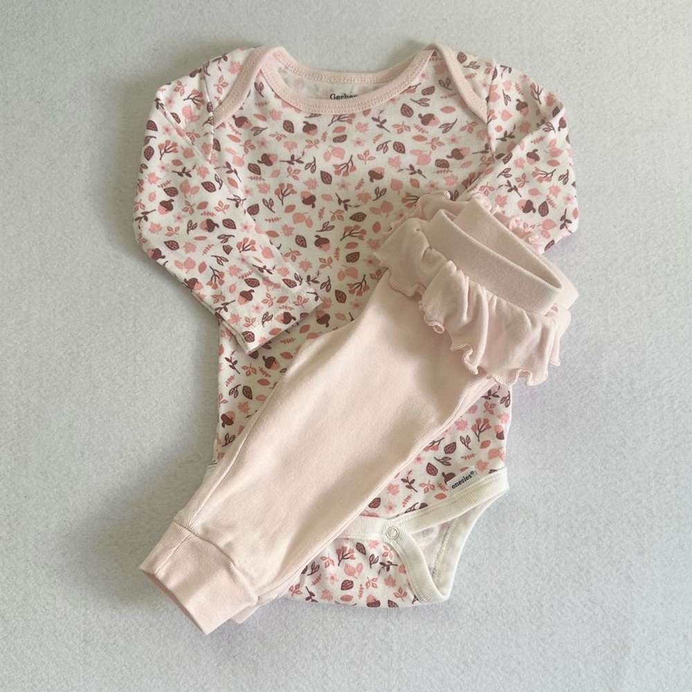 2 pc. Baby Long Sleeve Bodysuit and Pants Set